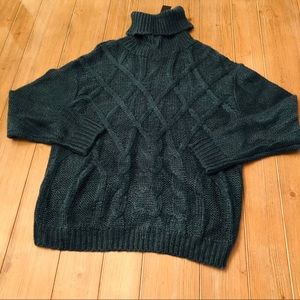 NWT Alice Blue cable knit Turtleneck sweater
